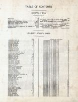 Table of Contents, McHenry County 1910